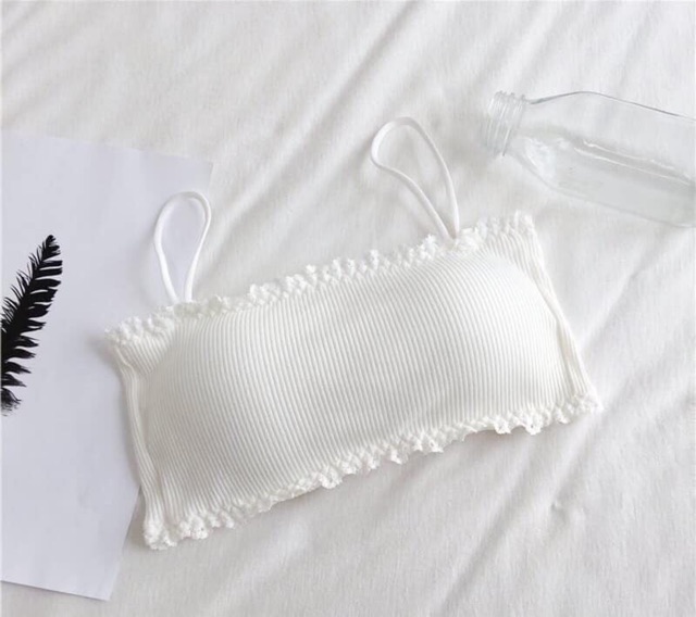 Áo bra thun hoa nhí ( free sz từ 40-58kg)