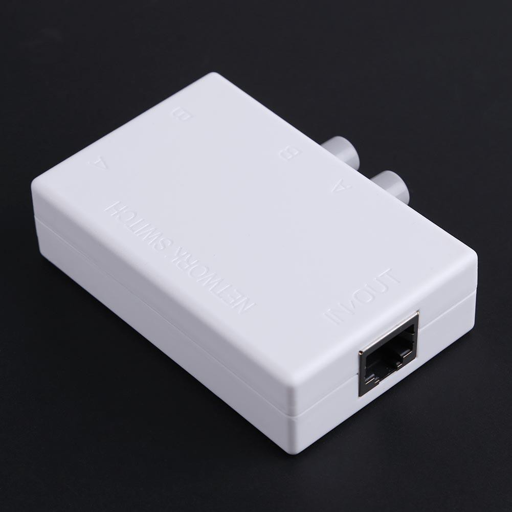 🌟Chất lượng cao nhất🍁100MHz Mini 2 Port Fast Ethernet Switch LAN Network Hub Wired RJ45 Splitter HUB