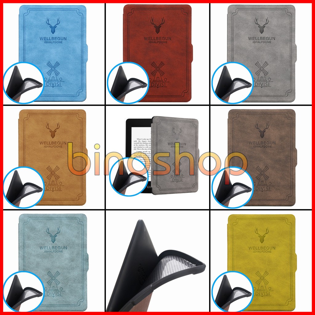 Bao da Kindle Paperwhite WELLBEGUN (lưng silicon) - Case, Cover Kindle