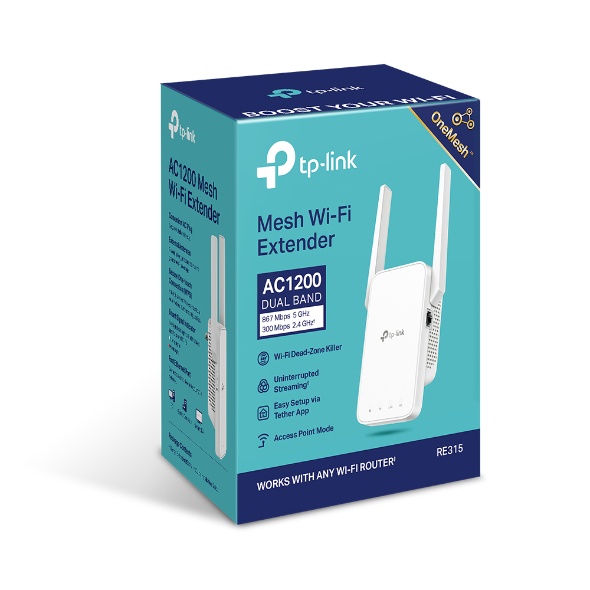 Bộ Mở Rộng Sóng Wifi Mesh TP-Link RE315 Chuẩn AC 1200Mbps - Hàng Chính Hãng