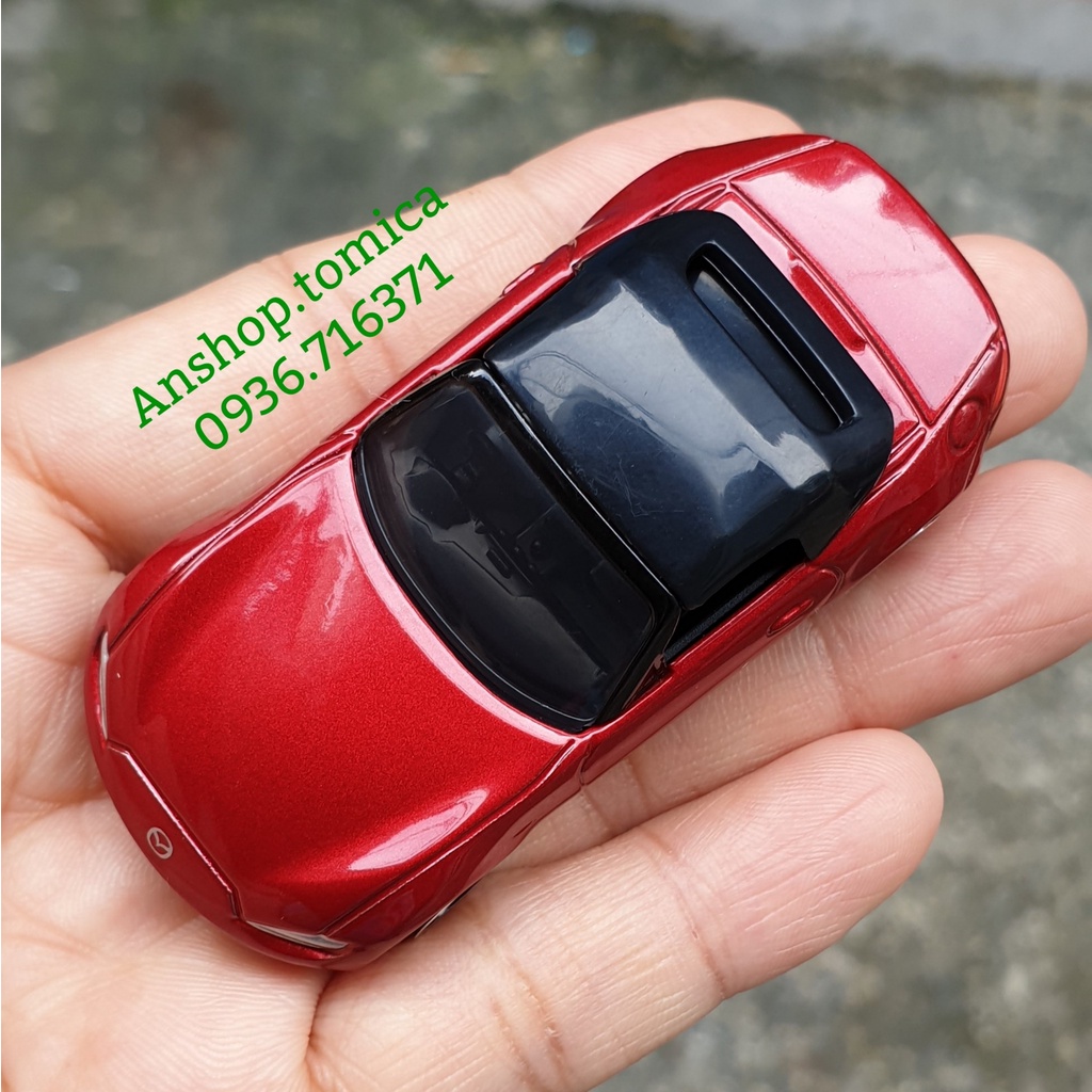 Mô hình siêu xe Mazda màu đỏ đen mở được mui tomica Nhật Bản