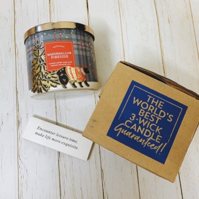 SET QUÀ TẶNG MỌI DỊP - Nến thơm Bath and Body Works - tặng kèm diêm đốt GOOD DAY