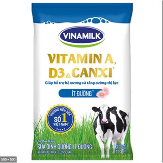 SỮA DINH DƯỠNG VINAMILK ÍT ĐƯỜNG - BỊCH 220ML