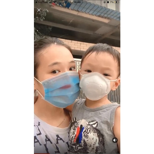 Gói 3 khẩu trang gấu cho bé - khẩu trang sơ sinh 0-2 tuổi