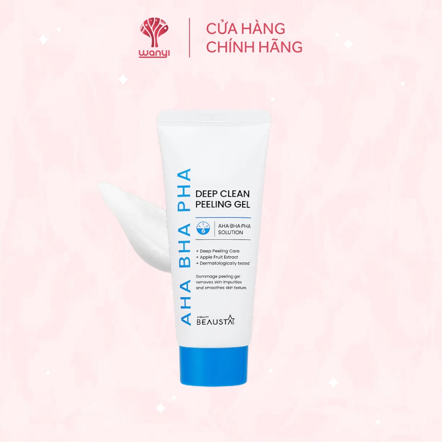 Gel tẩy da chết Beausta AHA-BHA-PHA Deep Clean Peeling Gel 100ml - WANYI VN