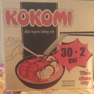 Thùng mì tôm kokomi 30 gói