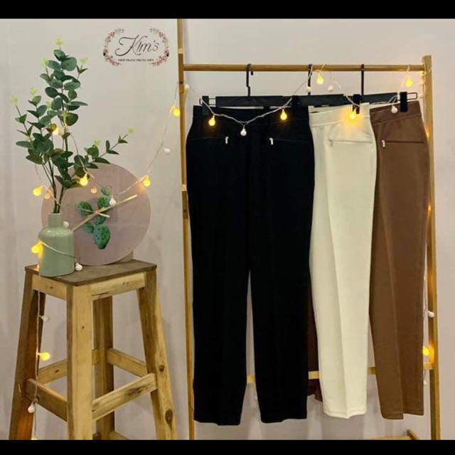 Quần tây trung niên chất thun co giãn thiết kế ống đứng tôn dáng Bigsize