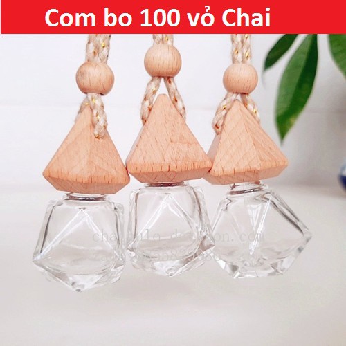 Combo 50 -100 Vỏ Chai Tinh Dầu Treo Xe Ô Tô