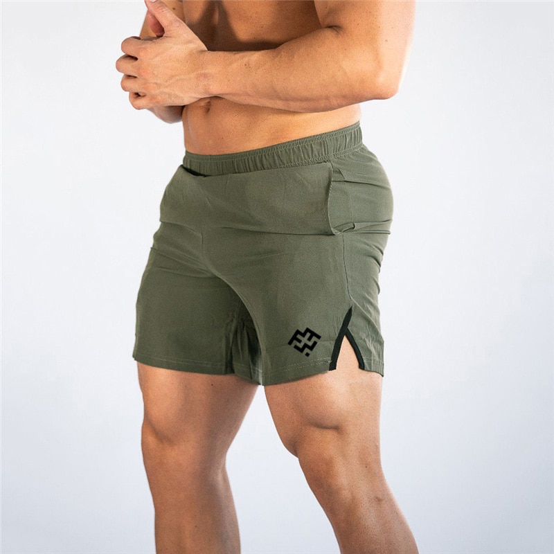 Quần short thể thao thoáng khí nhanh khô dành cho nam tập gym thiết kế thời trang thoải mái