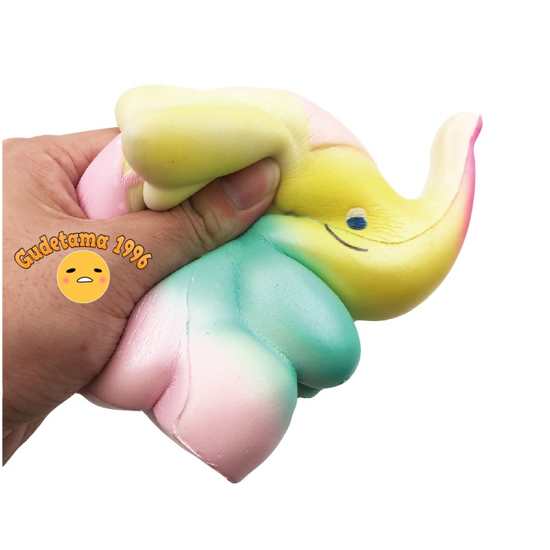 Squishy chính hãng TABURASAA voi bảy màu siêu chậm tăng