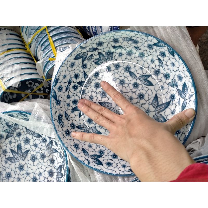 Tô chén đĩa bông cổ