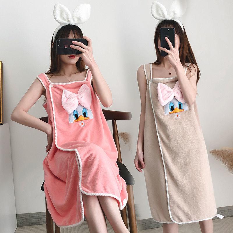 Khăn Tắm Dạng Váy Bằng Vải Lông Cừu San Hô Thấm Hút Mạnh Mẽ Gợi Cảm Mùa Hè s