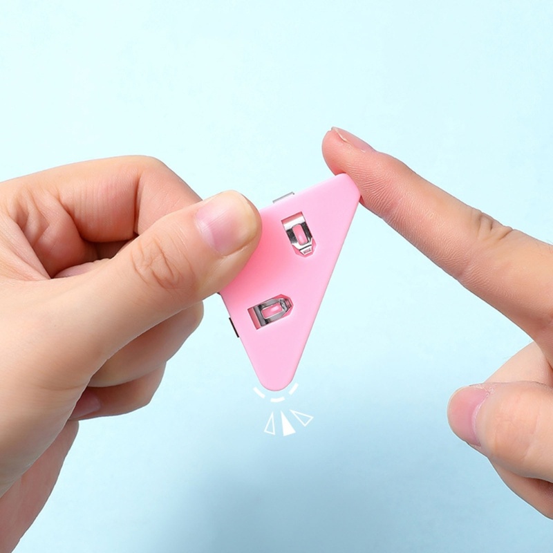 Set 10 Kẹp Giấy Đánh Dấu Trang Sách Hình Tam Giác Tiện Dụng Scho