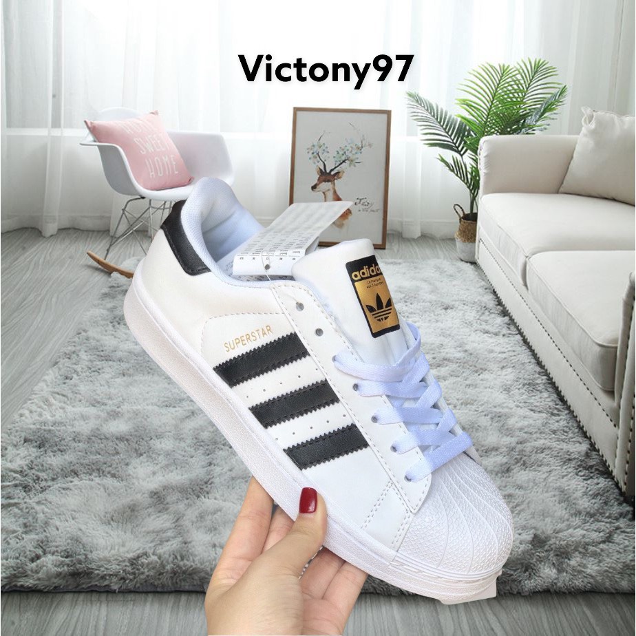 Giày sneaker adidas mũi sò tem vàng chuẩn xịn full size nam nữ [Full box+bill]