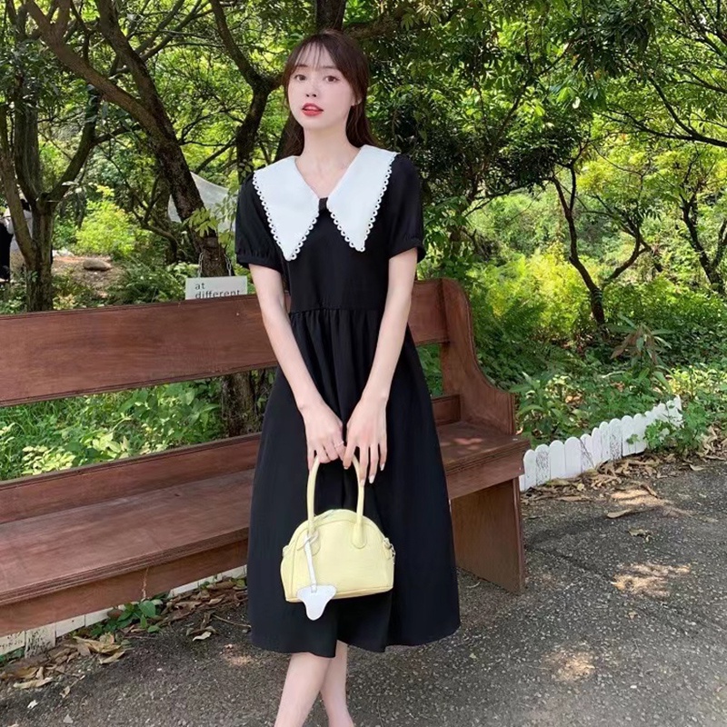 Đầm dài IELGY cổ búp bê ngọt ngào thời trang mùa hè cho nữ