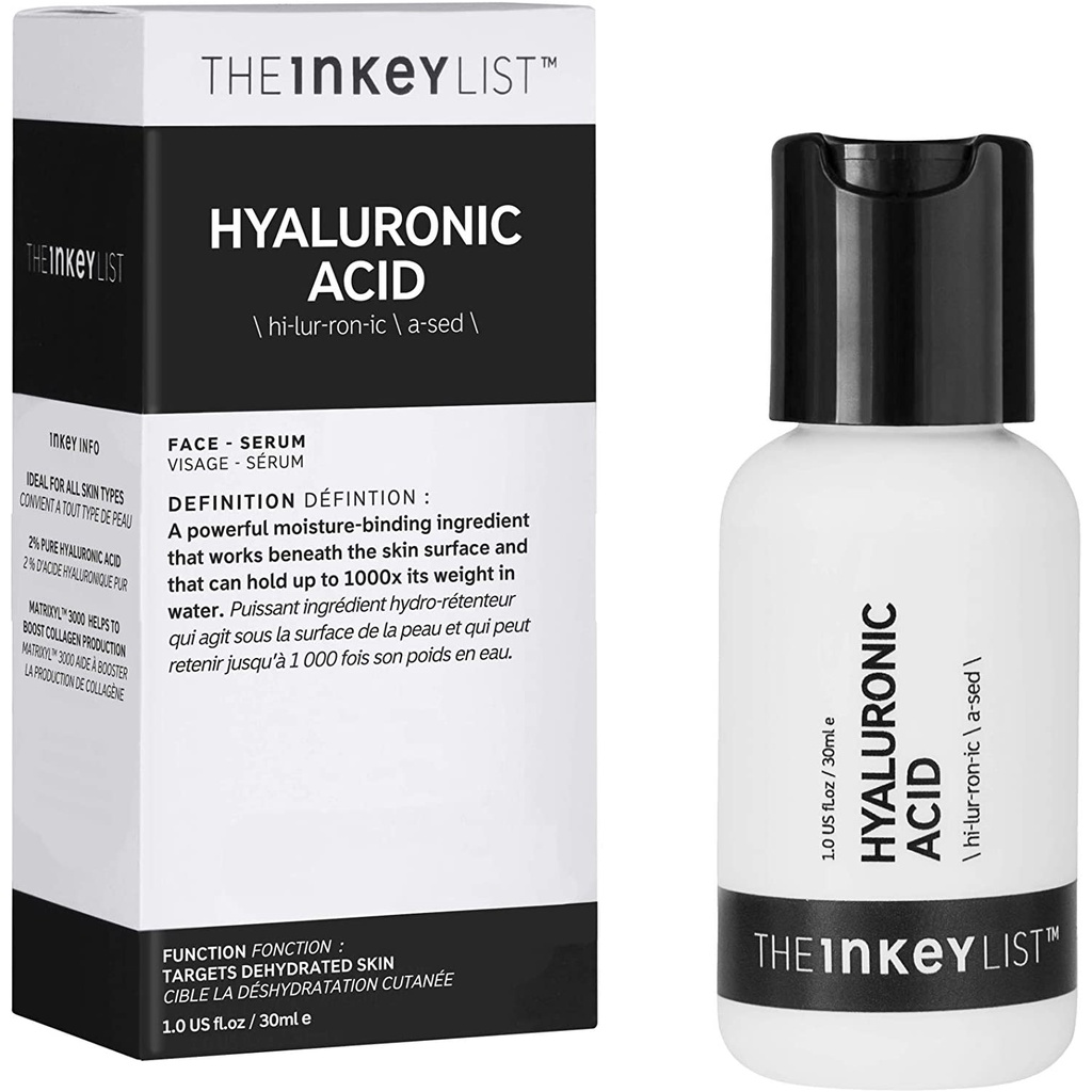 Serum Hyaluronic Acid - The Inkey List Cấp Ẩm, Căng Bóng Da, Chống Lão Hóa 30ml