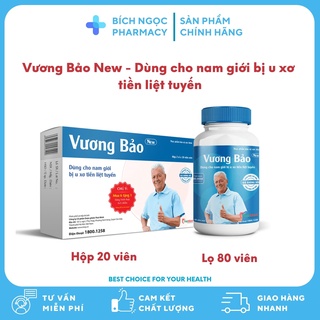 Vương Bảo New - Hỗ trợ làm giảm kích thước u xơ phì đại tiền liệt tuyến - Có tem tích điểm