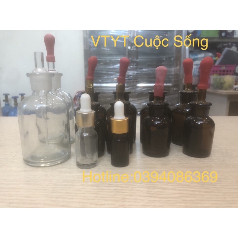 Lọ công tơ hút nâu,trắng 5ml-10ml-30ml-60ml-125ml