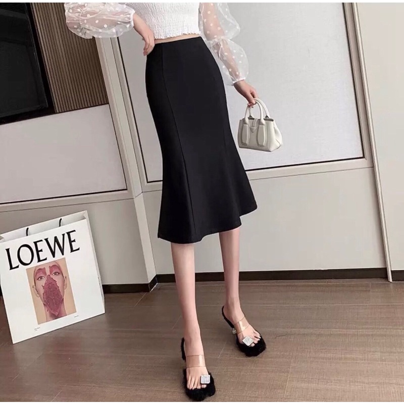 chân vây xoè @ body ôm dáng@hợp với chị em văn phòng @@ phong cách trẻ chung