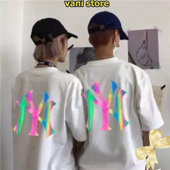 [Tặng Quà] Áo thun phản quang NY tay lỡ form rộng đẹp giá rẻ ( Đen, Trắng ) . | BigBuy360 - bigbuy360.vn