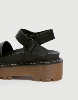 Sandal nữ màu đen Pull&bear authentic