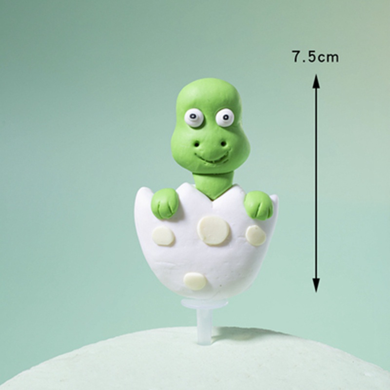 Phụ Kiện Trang Trí Bánh Sinh Nhật Hình Khủng Long Dễ Thương