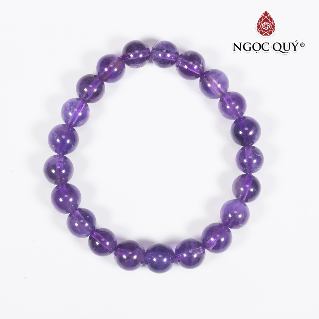 [Mã BMBAU50 giảm 7% đơn 99K] Vòng tay thạch anh tím amethyst mệnh hỏa, thổ - Ngọc Quý