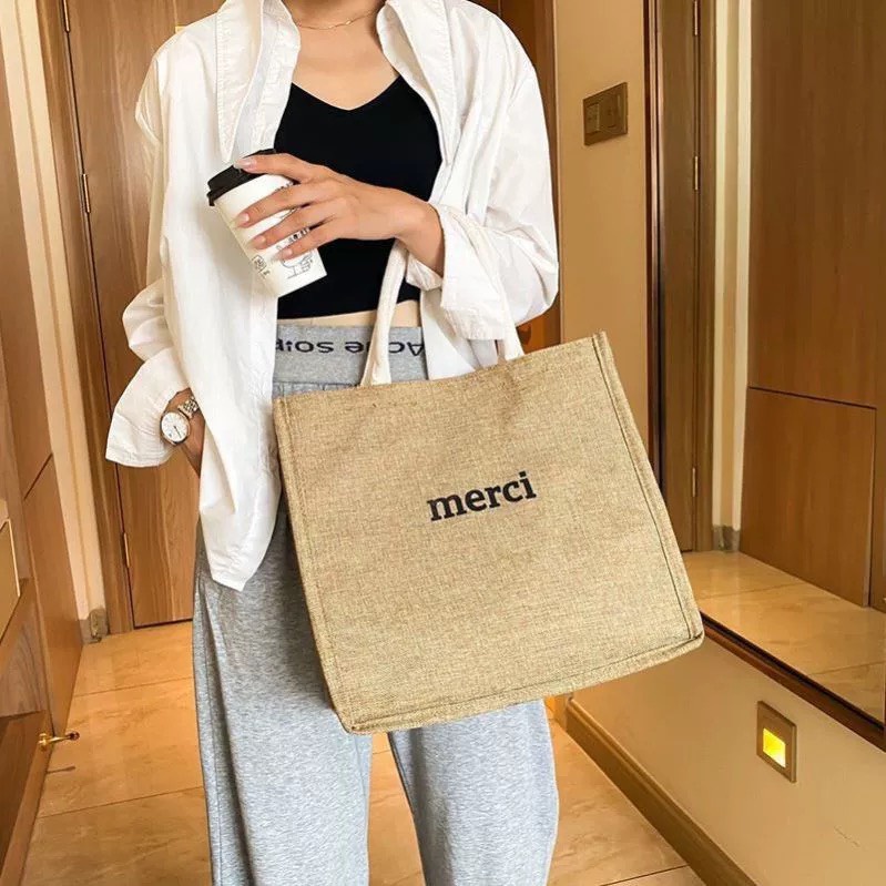 Túi cói du lịch loại cao cấp phong cách Vintage sang chảnh đeo vai, đeo chéo đi biển hàng có sẵn