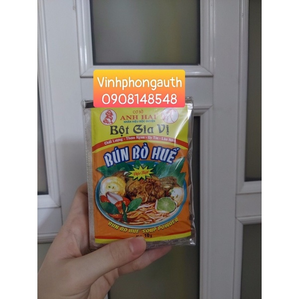 Bột Bún Bò Huế, ngũ vị hương Anh Hai gói 10 gr