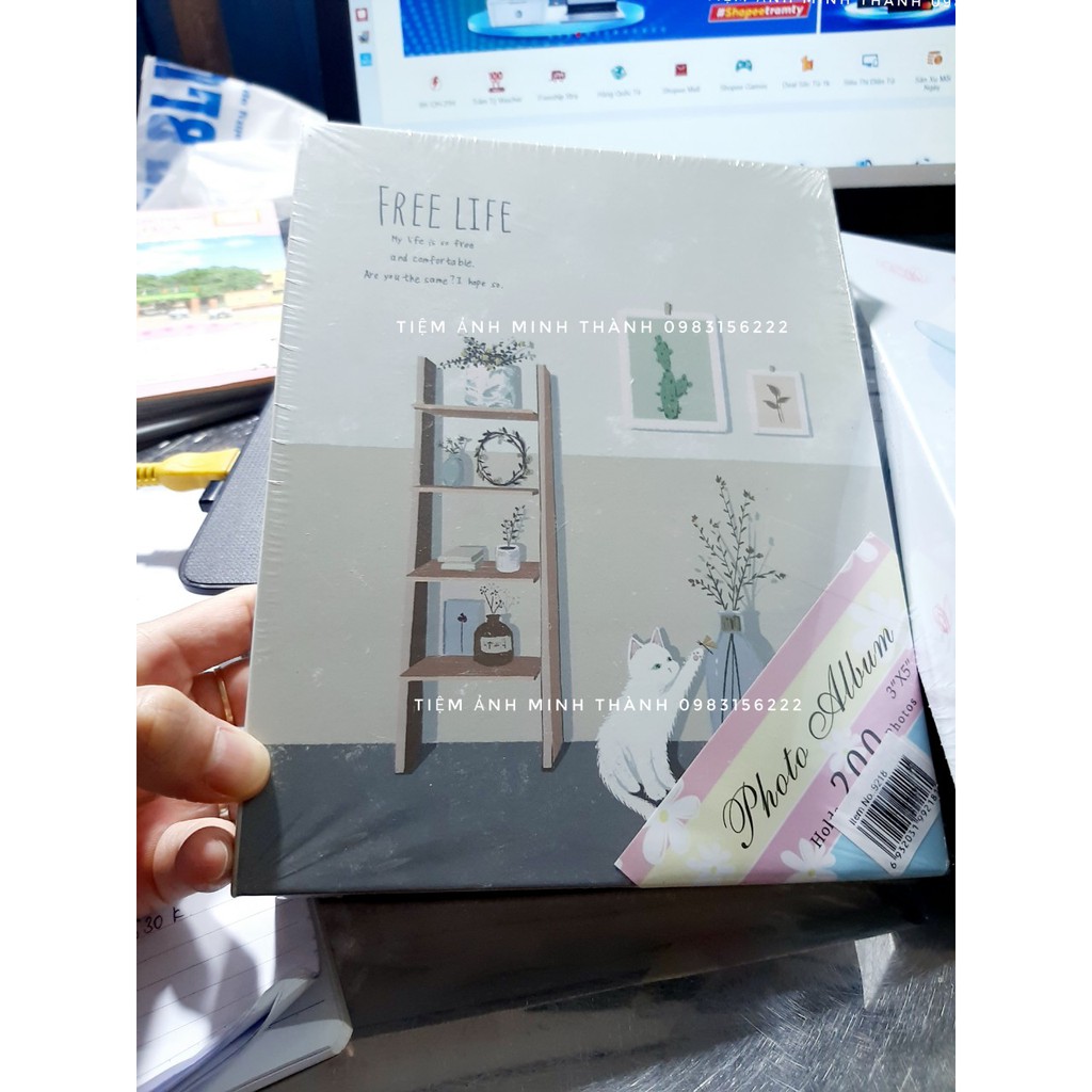 Album ảnh đựng được 200 ảnh 9x13