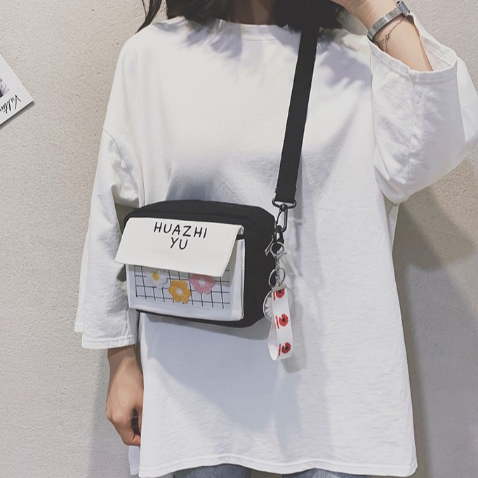 Túi đeo vai đeo chéo mini chất liệu vải canvas cao cấp thời trang Hàn Quốc | BigBuy360 - bigbuy360.vn