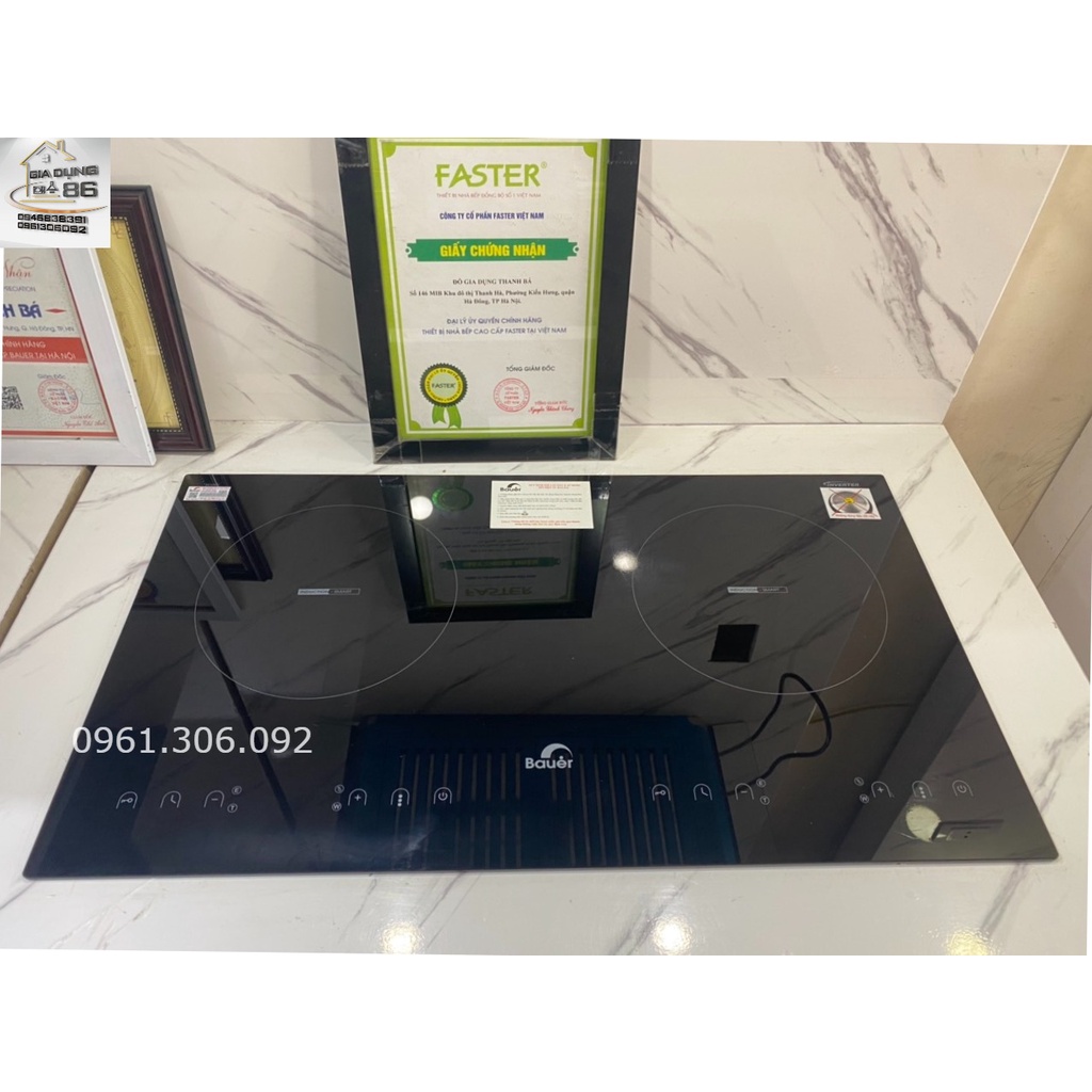 Bếp từ đôi Bauer BE 326SS - Bếp từ đôi âm - Bếp từ Inverter - Bảo hành chính hãng 3 năm