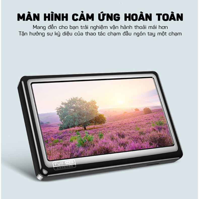Máy Nghe Nhạc MP3/MP4 Màn Hình Cảm Ứng Lớn 5.0 Inch Bluetooth Xem Phim Siêu Nét GOCOOL V5 Bộ Nhớ 8GB  GEAR