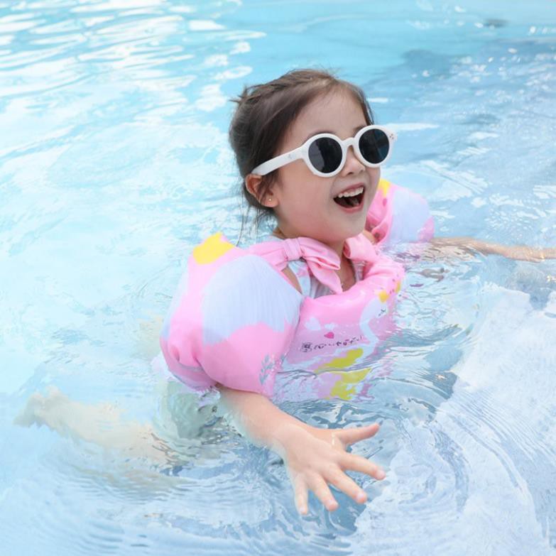 Áo phao cho bé, phao bơi trẻ em tập bơi liền tay chống lật an toàn loại 1 ་