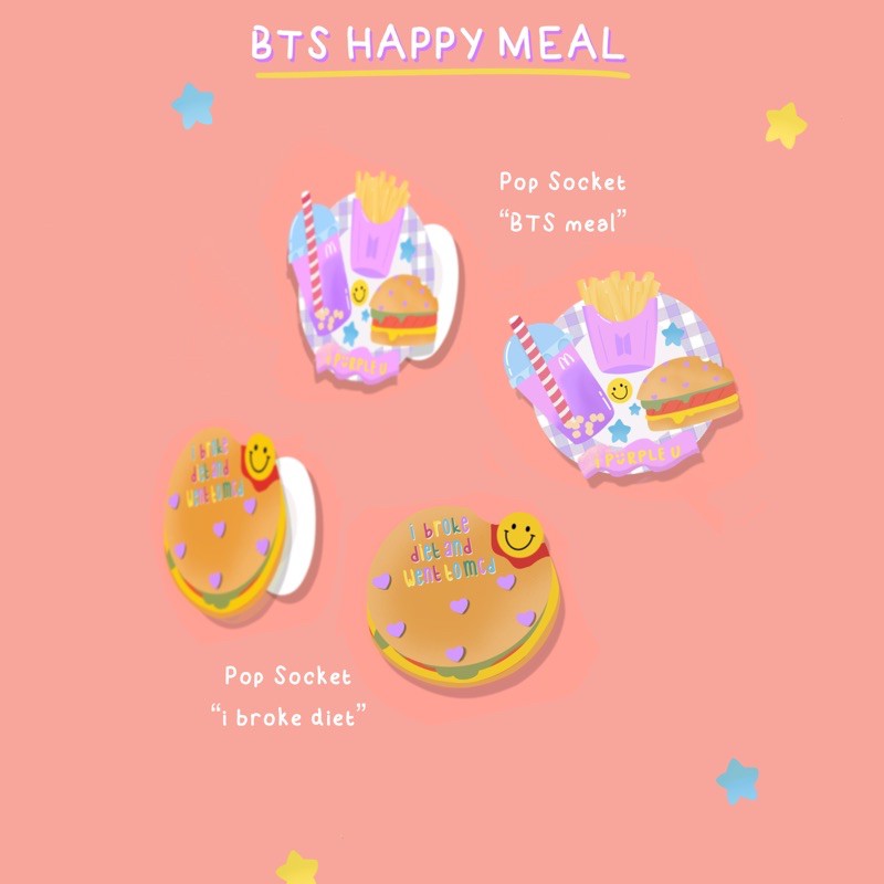 Pop Socket Hình Bts X Mcdonalds Happy Meal