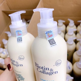 (1000ml x 2 chai) cặp dầu gội xã Biotin Collagen