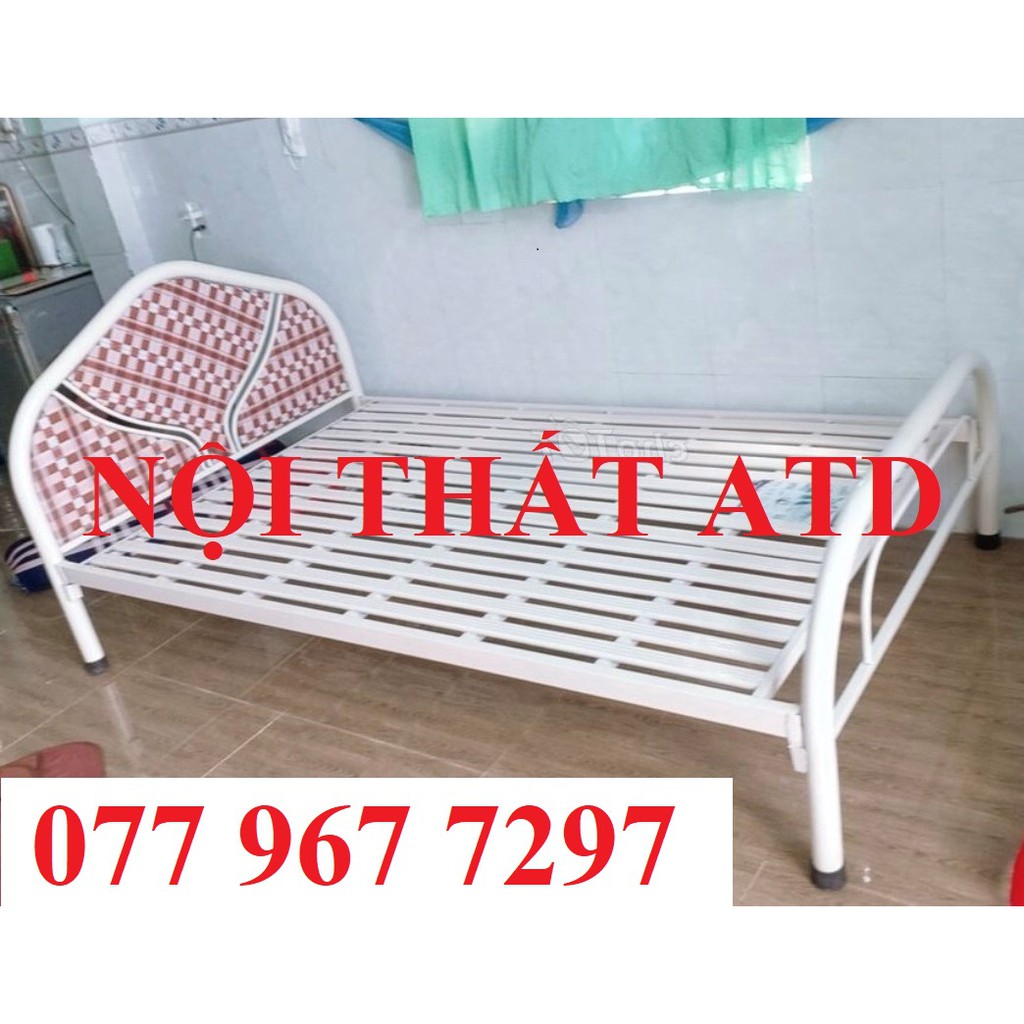 Giường sắt đơn 80cm.1m.1m2.1m4.1m6.1m8 sắt dày dặn, bảo hành 2 năm