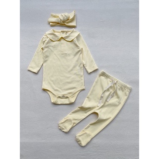 Baby Collar Bodysuit (Bodysuit Cổ Sen Cotton Cao Cấp) Macro & Micro