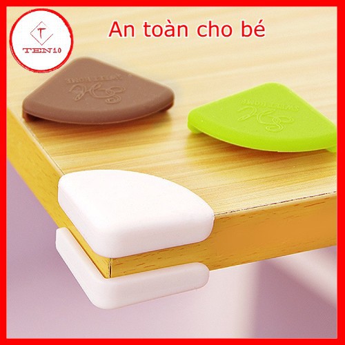 Bịt góc bàn cạnh bàn bộ 4 miếng bảo vệ cho bé an toàn bằng nhựa cao cấp cho trẻ thoải mái vui chơi trong nhà miếng dán