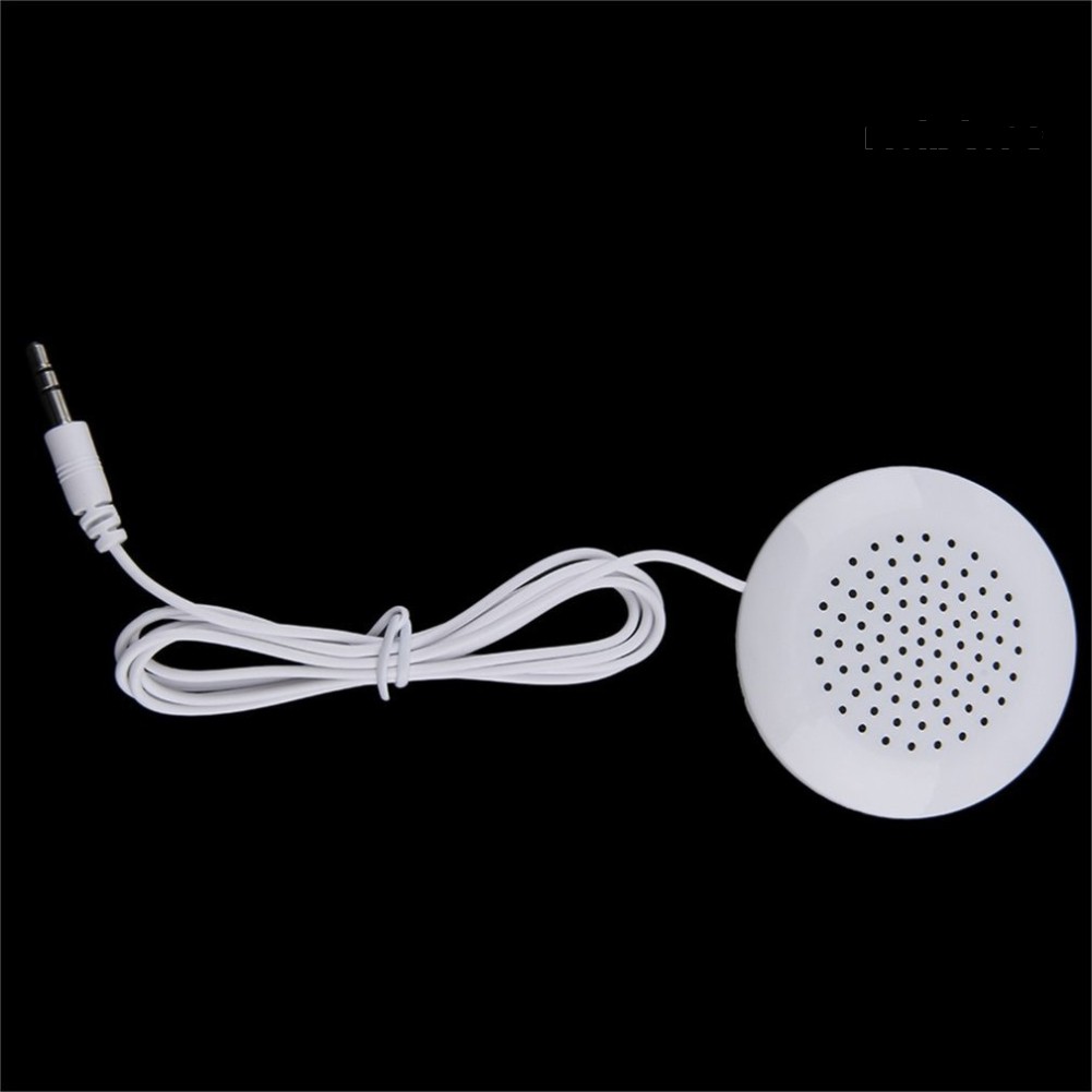 【Ready stock】 Mini Portable 3.5mm Pillow Speaker for MP3 MP4 Player High Quality Stereo Gift