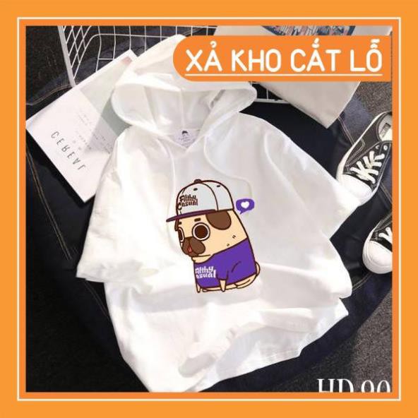 [FREE SHIP xa kho] ÁO THUN HOODIE TAY LỠ MÁT TIM hàng như ảnh