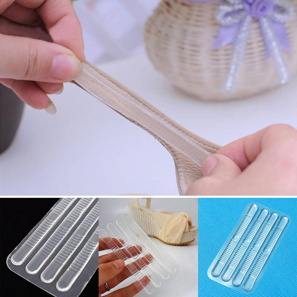 Miếng đệm gót chân silicone dán dây quai hậu của dép