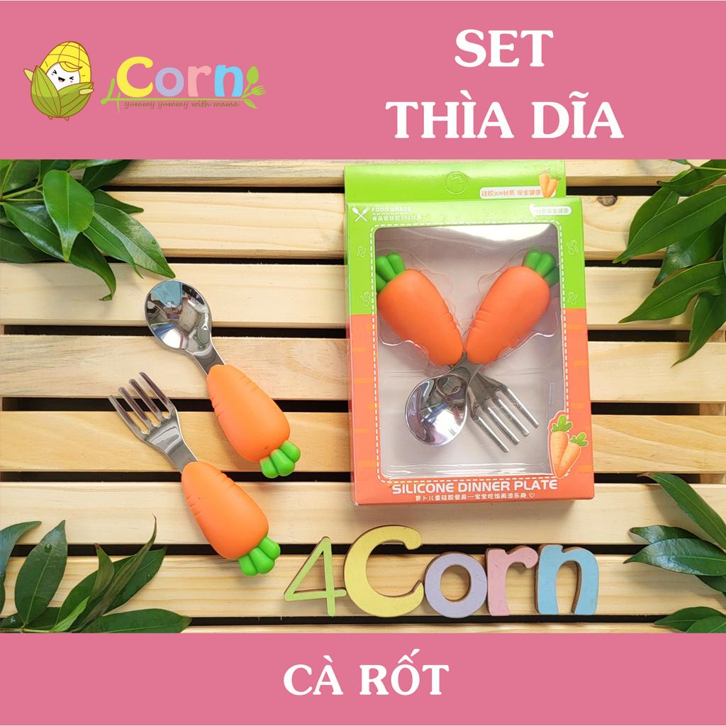 Set thìa dĩa (muỗng nĩa) tập xúc - Cho bé 12m+