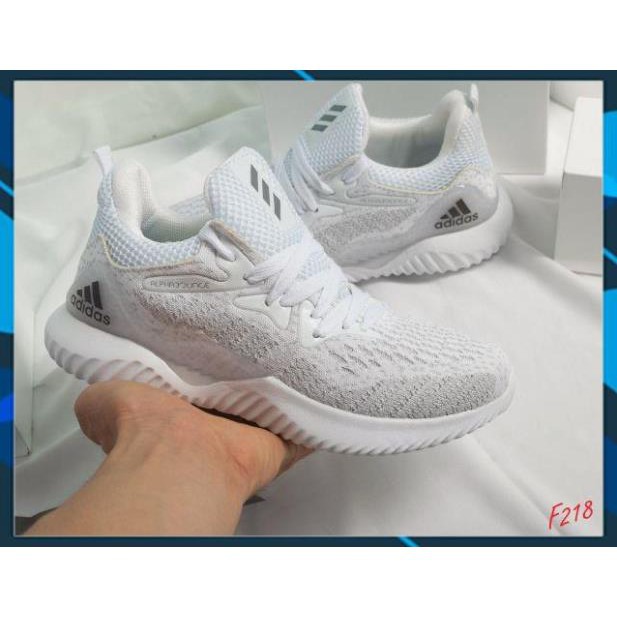 Tết Xả Mới - [Fullbox] Giầy Alphabounce xám trắng couple AL6 * . ' #