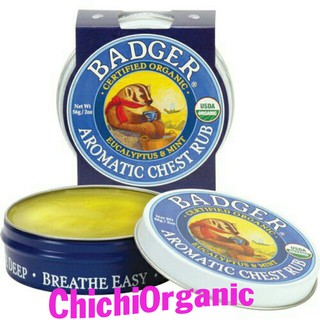 Sáp bôi ấm ngực cho bé hữu cơ badger 21g, 56g