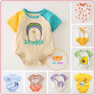Bộ body chip bodysuit ngắn tay cho bé trai bé gái sơ sinh siêu dễ thương
