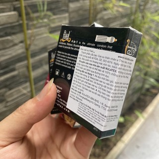 Bao cao su kéo dài thời gian Feel 4 in 1 mùi hương dâu có gai gân chống tuột