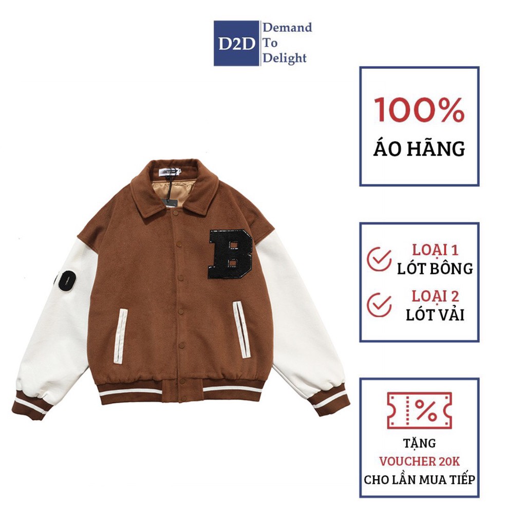 "ÁO BOMBER BÓNG CHÀY "Harajuku Cartoon Bear" VARSITY JACKET 2 MÀU [HÀNG ORDER - FULL BAG BILL]"