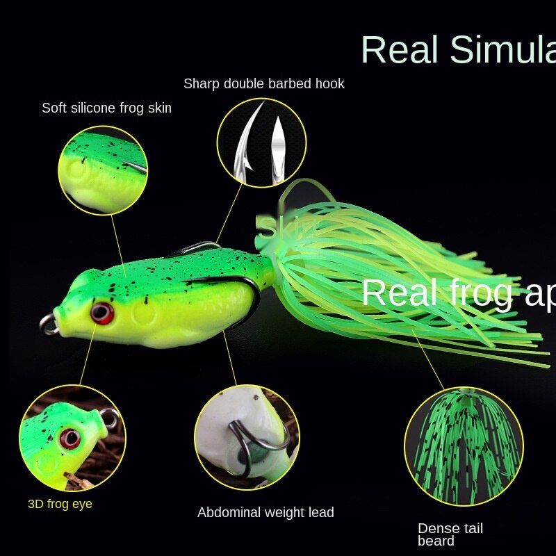 Mồi Câu Cá Giả Hình Ếch Mềm 5.5cm 12g Umpan Katak