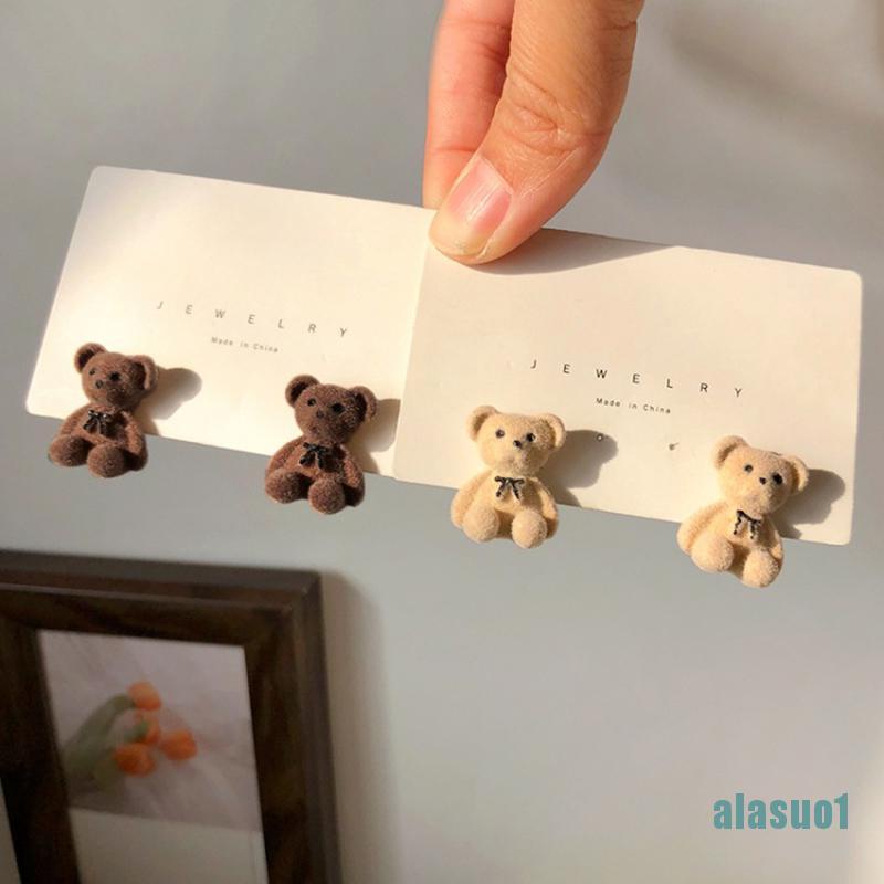 Bông Tai Phối Lông Nhung Dễ Thương Xinh Xắn Dành Cho Nữ